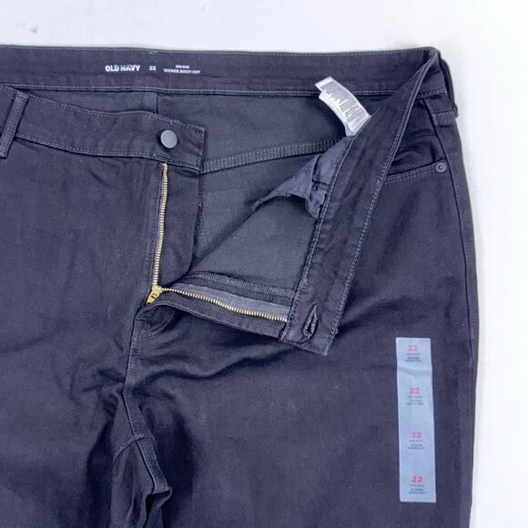 Old Navy Plus Women’s Mid Rise Kicker Bootcut Jean Size 22 2X Black - Picture 3 of 16